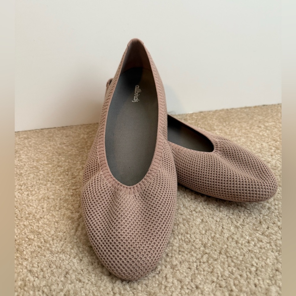 Allbirds Pink Woven Flats, Size 11